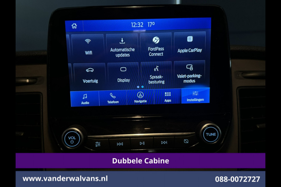 Ford Transit Custom 2.0 TDCI 130pk L2H1 Dubbele Cabine Euro6 Airco | 6-Zits | Camera | Apple Carplay | Xenon | Cruisecontrol Android Auto, 2800kg Trekhaak, Parkeersensoren, Verwarmde voorruit, Stoelverwarming, Achterklep
