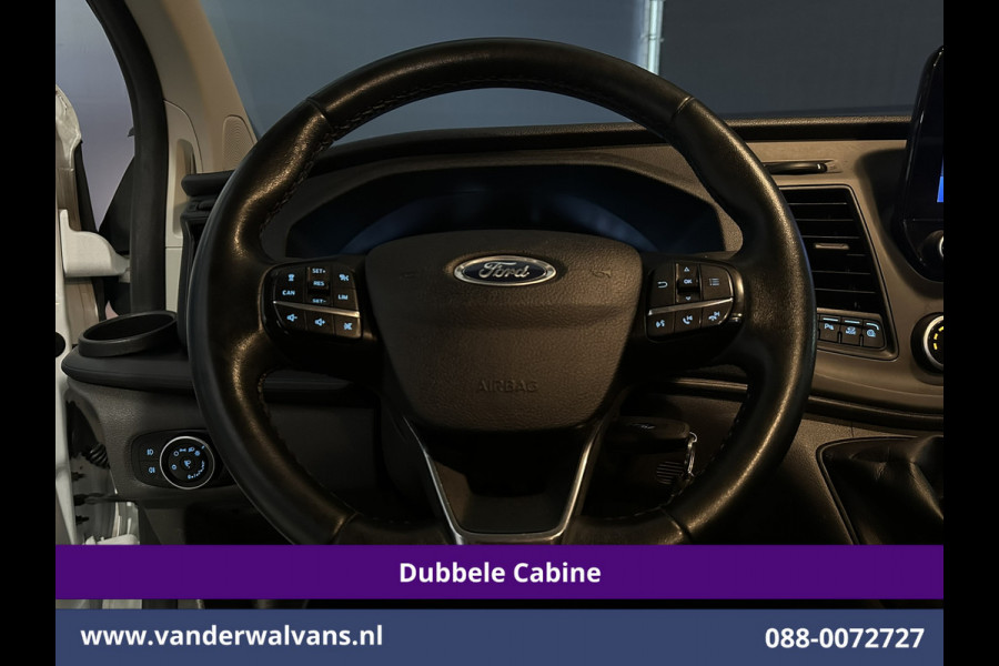 Ford Transit Custom 2.0 TDCI 130pk L2H1 Dubbele Cabine Euro6 Airco | 6-Zits | Camera | Apple Carplay | Xenon | Cruisecontrol Android Auto, 2800kg Trekhaak, Parkeersensoren, Verwarmde voorruit, Stoelverwarming, Achterklep