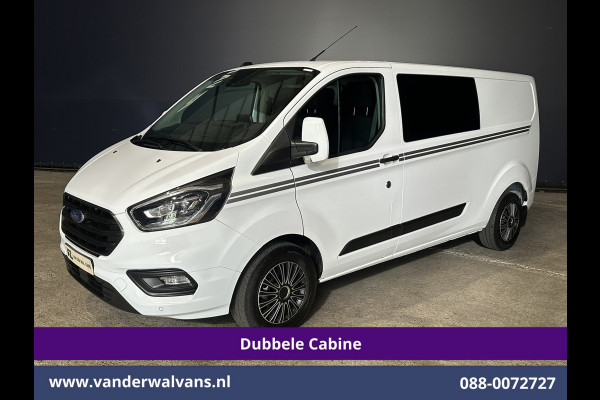 Ford Transit Custom 2.0 TDCI 130pk L2H1 Dubbele Cabine Euro6 Airco | 6-Zits | Camera | Apple Carplay | Xenon | Cruisecontrol Android Auto, 2800kg Trekhaak, Parkeersensoren, Verwarmde voorruit, Stoelverwarming, Achterklep
