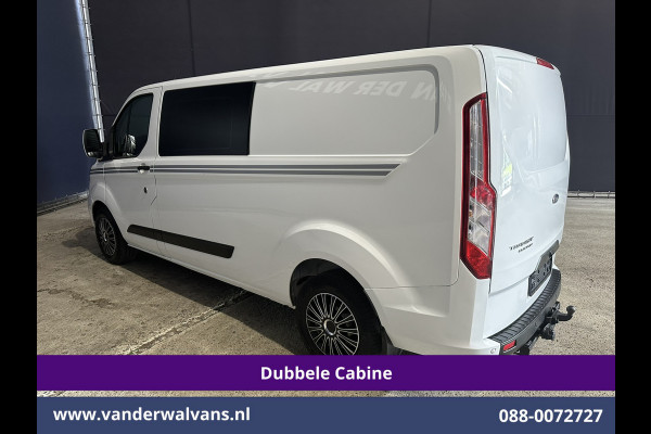 Ford Transit Custom 2.0 TDCI 130pk L2H1 Dubbele Cabine Euro6 Airco | 6-Zits | Camera | Apple Carplay | Xenon | Cruisecontrol Android Auto, 2800kg Trekhaak, Parkeersensoren, Verwarmde voorruit, Stoelverwarming, Achterklep