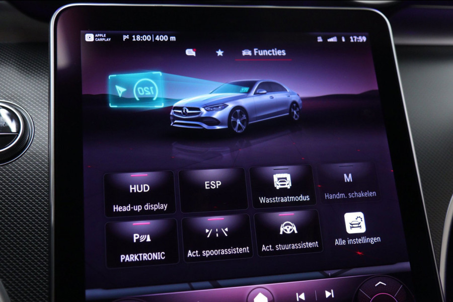 Mercedes-Benz C-Klasse 300 E AMG Line NAP/PANO/HUD/CARPLAY/SFEERVERLICHTING/MEM/BOMVOL