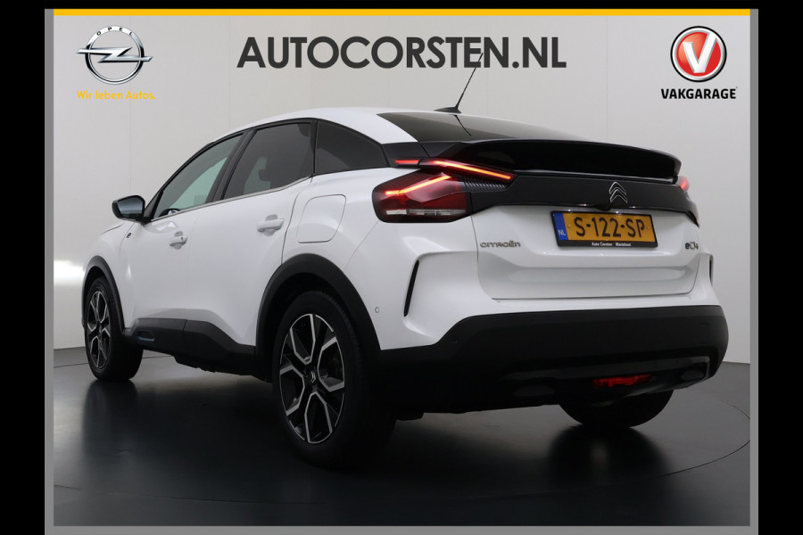 Citroën Ë-C4 Shine Pack Business 50kWh Warmtepomp Leder+Verwarmd Head-Up SOH 95% Adap.Cruise 3D-Navi 360°Camera Apple Carplay Android Auto Ec Stuurverwarming Keyless Lane Assist Privacy Glas Led Lmv DAB Regen-Lichtsensor 1e Eigenaar Origineel Nederlandse Auto