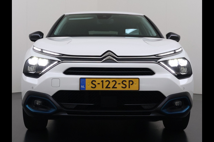 Citroën Ë-C4 Shine Pack Business 50kWh Warmtepomp Leder+Verwarmd Head-Up SOH 95% Adap.Cruise 3D-Navi 360°Camera Apple Carplay Android Auto Ec Stuurverwarming Keyless Lane Assist Privacy Glas Led Lmv DAB Regen-Lichtsensor 1e Eigenaar Origineel Nederlandse Auto