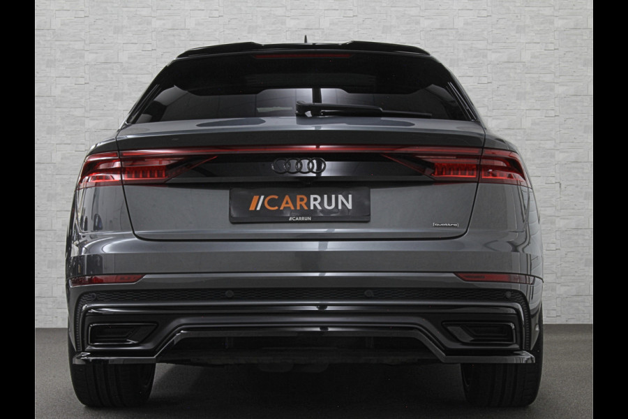 Audi Q8 60 462pk Competition S-Line | 11-2022 | RS Leder | Carbon | Softclose | 360 Camera | ACC | Panorama | Luchtvering | Nachtzicht Cam | Headup | LED-Matrix | Trekhaak | Lane & Side Assist | Led Sfeerverlichting | Keyless-Entry | | Black-Optic | Rijklaar incl. Bovag Garantie.