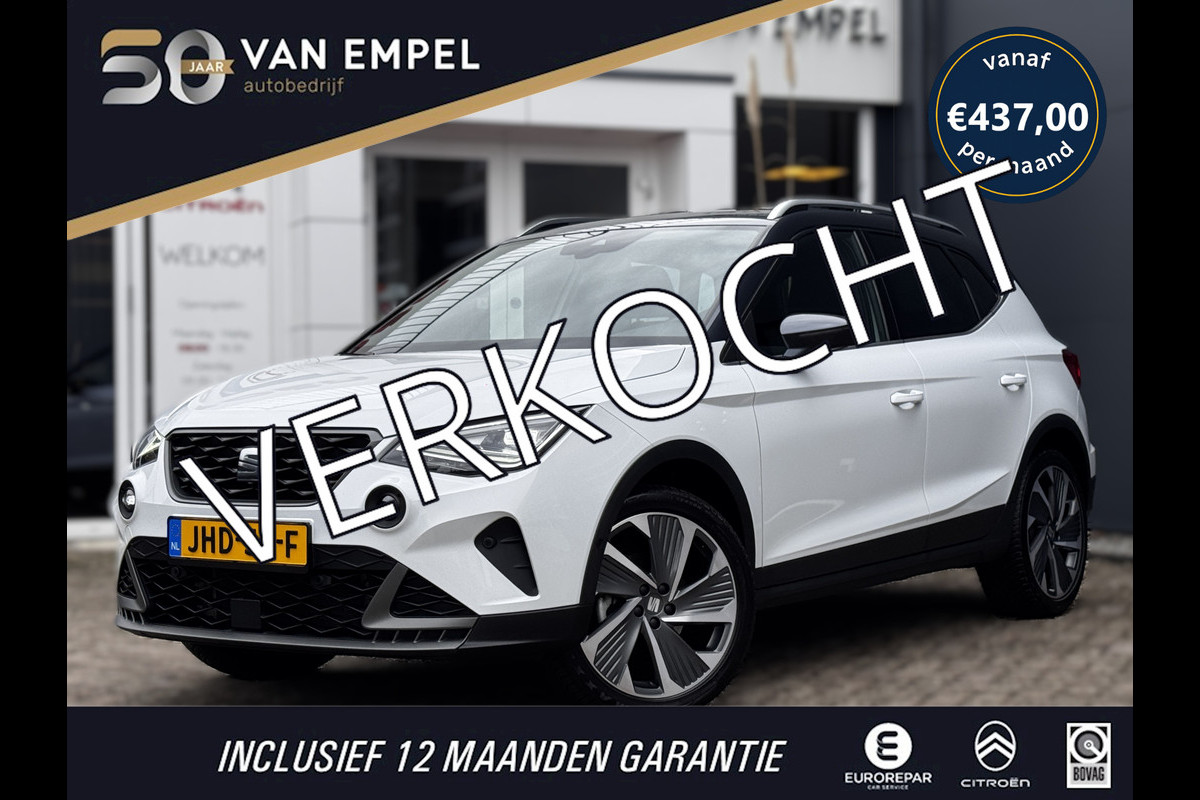 Seat Arona 1.0 EcoTSI FR Anniversary Automaat | Camera | Stoelverwarming | Adaptive Cruise | 4s banden |