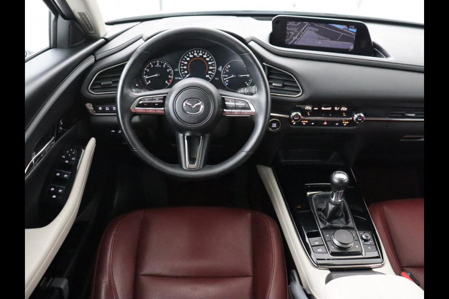 Mazda CX-30 2.0 e-SkyActiv-X M Hybrid 100th Anniversary Edition | Schuifdak | Leder | Trekhaak | 360 Camera | Stoelverwarming | Carplay | Adaptive cruise | Keyless | Head-Up | Bose Sound | Full LED