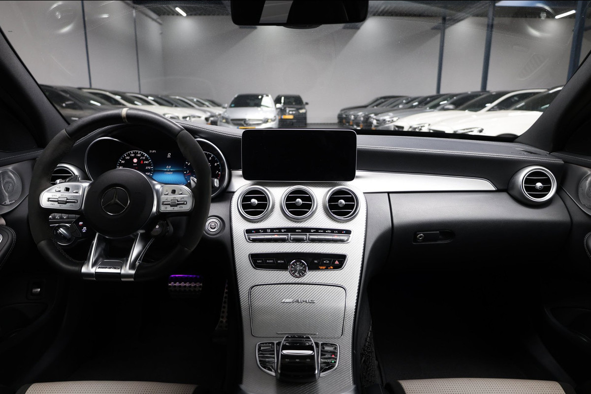 Mercedes-Benz C-Klasse AMG 63 S 510+PK MULTIBEAM/VIRTUAL/SFEER/PANO/SCHAAL+LEER+S.VERKOELING/19" LMV/360 CAM/ACC/12 MDN GARANTIE!