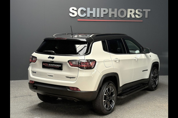 Jeep Compass 4xe 240 Plug-in Hybrid Trailhawk Vol Leer elec stoelen stoelventilatie ACC 360 Camera Alpine