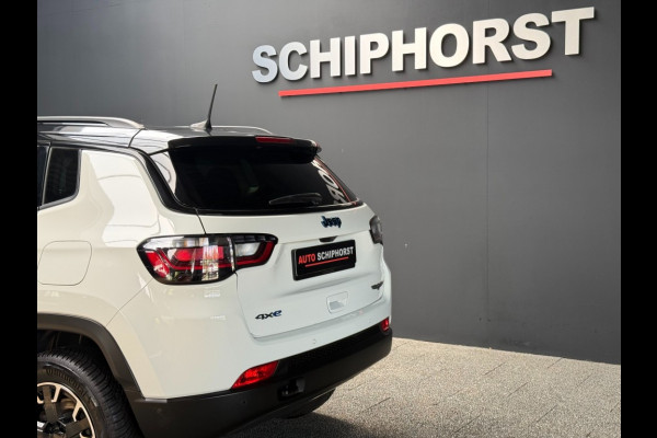 Jeep Compass 4xe 240 Plug-in Hybrid Trailhawk Vol Leer elec stoelen stoelventilatie ACC 360 Camera Alpine