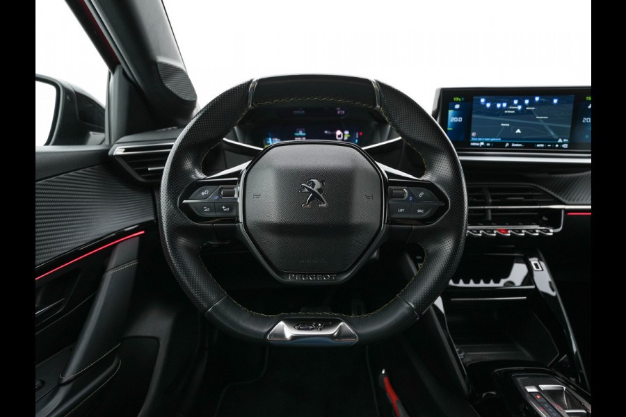 Peugeot e-208 EV GT Pack 50 kWh [ 3-Fase-11kW ] {SOH-88%] (INCL-BTW) *HEATPUMP | FULL-LED | DIGI-COCKPIT | BLINDSPOT | CAMERA | LEATHER-ALCANTARA | AMBIENTLIGHT | NAVI-FULLMAP | LANE-ASSIST | KEYLESS | DAB | CCS-FASTLOADER | HEATED-SPORTSEATS | PRIV