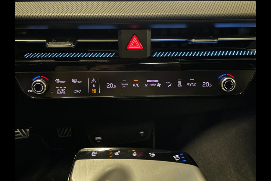 Kia Ev6 GT-Line 77.4 kWh|100% SOH|FULL OPTION|AFN. TREKHAAK|PANO|STOELVERW+VENT|STUURVERW.|360+3D CAMERA|CARPLAY|INCL.BTW|1e EIG.|