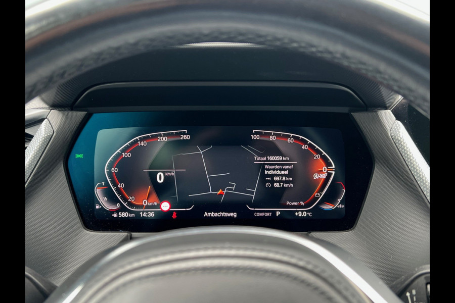BMW 1-serie BWJ 2021 | 118i 136PK High Ex. AUTOMAAT | LEER | M-PAKKET | CLIMA | NAVI | SPORTSTOELEN | 18'' LMV | STOELVERW | CARPLAY |