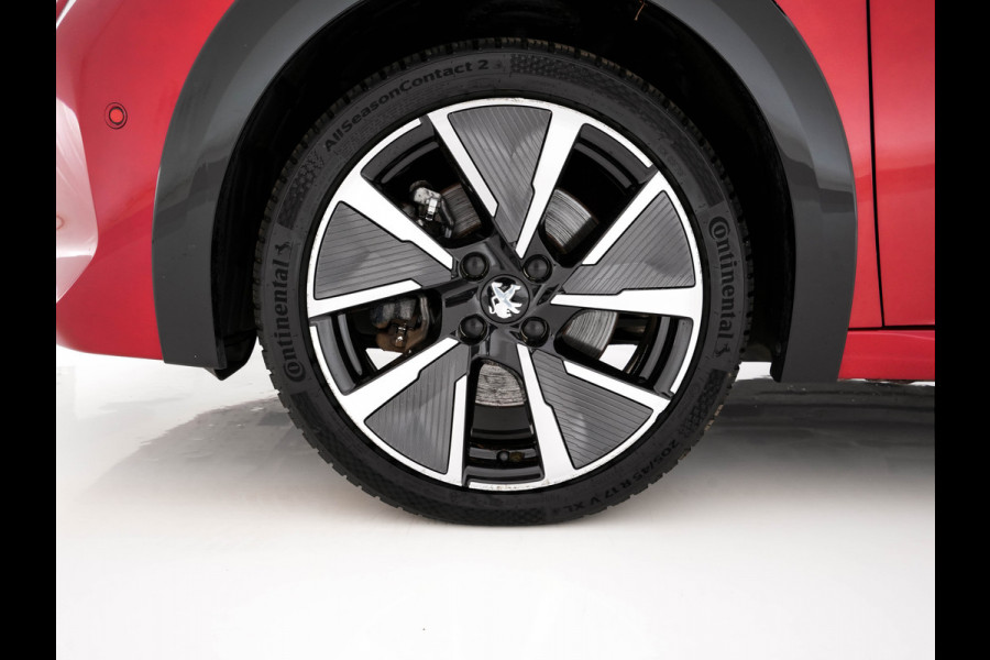 Peugeot e-208 EV GT Pack 50 kWh [ 3-Fase-11kW ] {SOH-88%] (INCL-BTW) *HEATPUMP | FULL-LED | DIGI-COCKPIT | BLINDSPOT | CAMERA | LEATHER-ALCANTARA | AMBIENTLIGHT | NAVI-FULLMAP | LANE-ASSIST | KEYLESS | DAB | CCS-FASTLOADER | HEATED-SPORTSEATS | PRIV