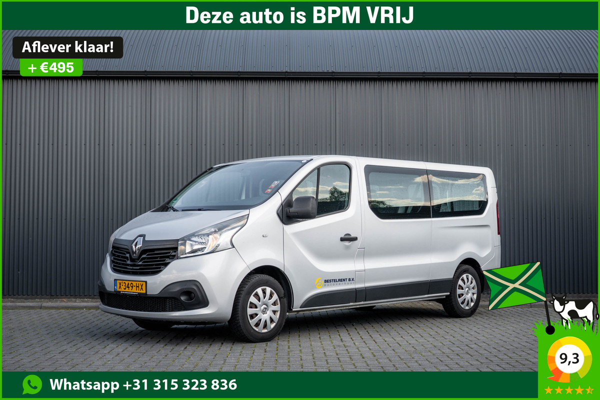 Renault Trafic Passenger **1.6dCi 9-Pers L2H1 | Incl. BPM, BTW vrij | R-Link | Navi | Airco | Cruise | PDC | MF Stuur | Start / Stop**