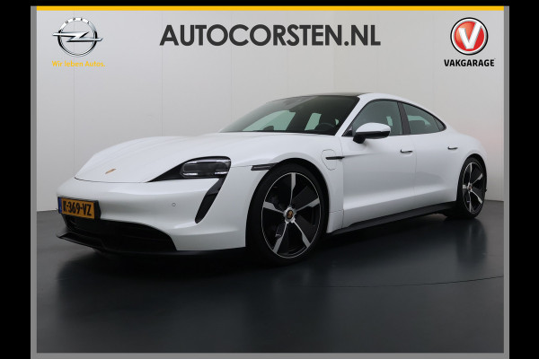 Porsche Taycan Panoramadak Sport chrono pakket Adaptieve luchtvering Bose®-Audio Apple Carplay Android Auto Navi Ecc Camera Pdc Comfortstoelen Stoelverwarming Elek.Achterklep Lmv Led Elek.Stoelen DAB Lane Change Assist ParkAssistent SOH 90% 1e Eigenaar Origineel Nederlandse Auto