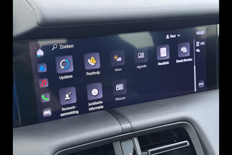Porsche Taycan Panoramadak Sport chrono pakket Adaptieve luchtvering Bose®-Audio Apple Carplay Android Auto Navi Ecc Camera Pdc Comfortstoelen Stoelverwarming Elek.Achterklep Lmv Led Elek.Stoelen DAB Lane Change Assist ParkAssistent SOH 90% 1e Eigenaar Origineel Nederlandse Auto