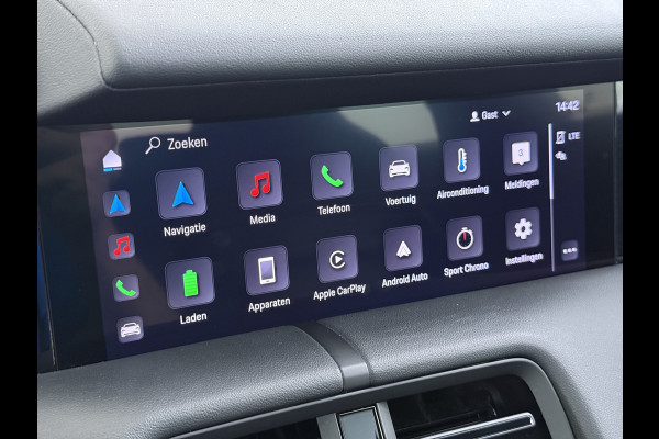 Porsche Taycan Panoramadak Sport chrono pakket Adaptieve luchtvering Bose®-Audio Apple Carplay Android Auto Navi Ecc Camera Pdc Comfortstoelen Stoelverwarming Elek.Achterklep Lmv Led Elek.Stoelen DAB Lane Change Assist ParkAssistent SOH 90% 1e Eigenaar Origineel Nederlandse Auto