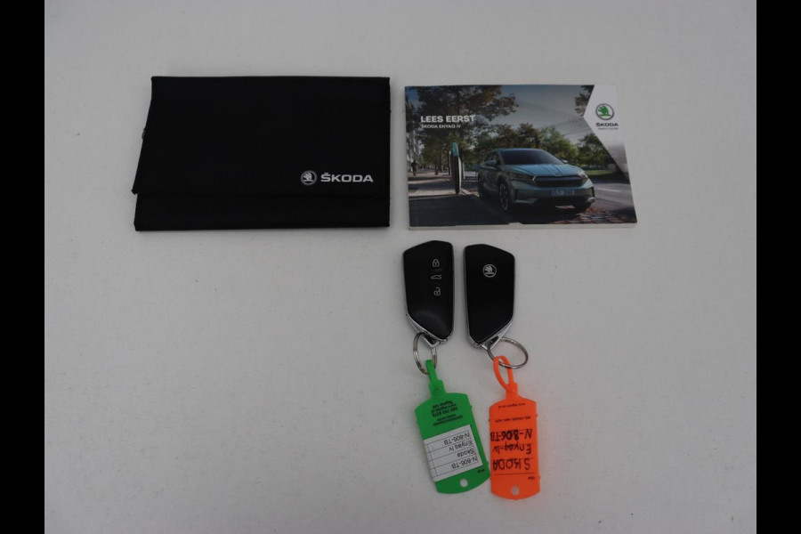 Škoda ENYAQ iV 60 | SOH 91,6% | Trekhaak | Half leder | Carplay | Navigatie | Full LED | 19'' | Cruise control | Sfeerverlichting | Parkeerhulp | Climate control