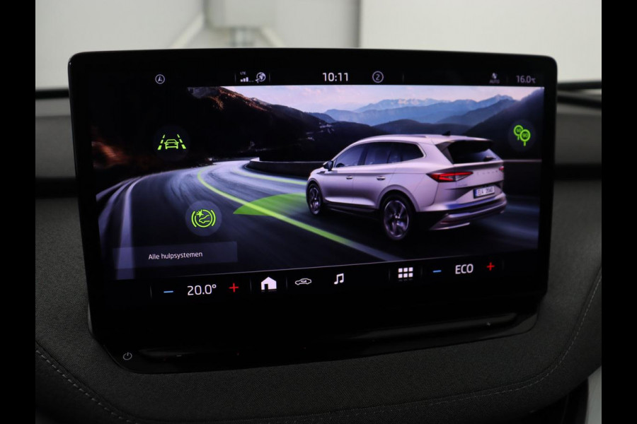 Škoda ENYAQ iV 60 | SOH 91,6% | Trekhaak | Half leder | Carplay | Navigatie | Full LED | 19'' | Cruise control | Sfeerverlichting | Parkeerhulp | Climate control
