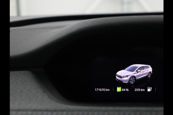 Škoda ENYAQ iV 60 | SOH 91,6% | Trekhaak | Half leder | Carplay | Navigatie | Full LED | 19'' | Cruise control | Sfeerverlichting | Parkeerhulp | Climate control