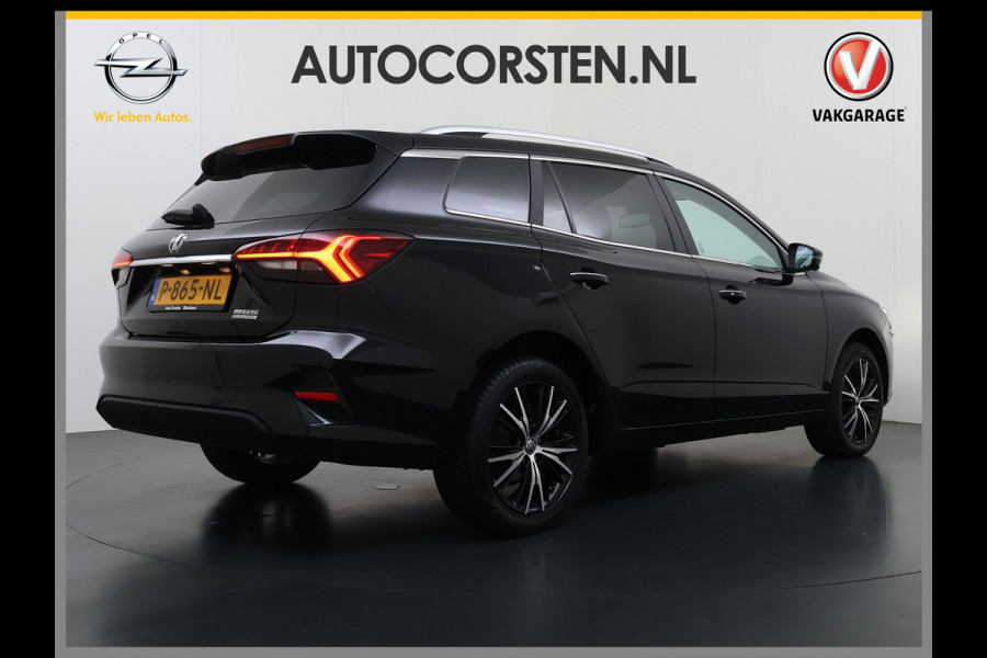 MG Mg5 electric Luxury 50kWh SOH 87% Leder+Verwarmd Adap.Cruise 360°Camera Navi Ecc Apple Carpay Android Auto Pdc Led Elek.Stoel Privacy Glas Lmv 17" DAB Isofix Origineel Nederlandse Auto