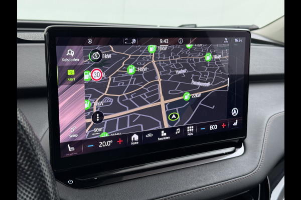 Škoda ENYAQ iV 80 Warmtepomp Trekhaak Leder Adap.Demping Panoramadak Head-Up 360°Camera Navi 3-Zone Ecc Apple Carplay Android Auto Pdc Stoel+Achterbankverwarming Led-Matrix Lmv 21" Elek.Achterklep Memory 1.000KG Trekgewicht Dealeronderhouden Zeer Compleet