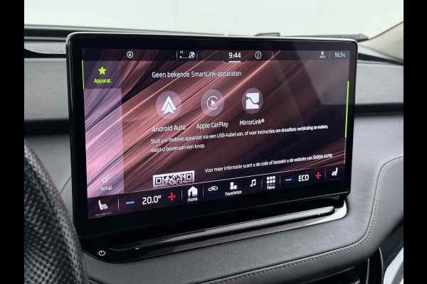 Škoda ENYAQ iV 80 Warmtepomp Trekhaak Leder Adap.Demping Panoramadak Head-Up 360°Camera Navi 3-Zone Ecc Apple Carplay Android Auto Pdc Stoel+Achterbankverwarming Led-Matrix Lmv 21" Elek.Achterklep Memory 1.000KG Trekgewicht Dealeronderhouden Zeer Compleet