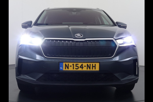 Škoda ENYAQ iV 80 Warmtepomp Trekhaak Leder Adap.Demping Panoramadak Head-Up 360°Camera Navi 3-Zone Ecc Apple Carplay Android Auto Pdc Stoel+Achterbankverwarming Led-Matrix Lmv 21" Elek.Achterklep Memory 1.000KG Trekgewicht Dealeronderhouden Zeer Compleet