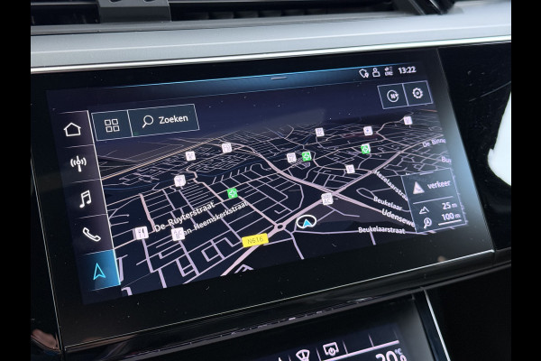 Audi e-tron 55 Quattro 95 kWh SOH 89% Panoramadak Lmv 22" Head-Up Adap.Cruise Bang&Olufsen® 4-Zone Ecc Navi 360°Camera Apple Carplay Android Stoel+Achterbankverwarming Privacy Glas DAB Elek.Achterklep Matrix-Led Keyless Zeer complete Audi!