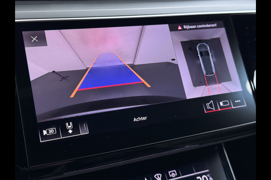 Audi e-tron 55 Quattro 95 kWh SOH 89% Panoramadak Lmv 22" Head-Up Adap.Cruise Bang&Olufsen® 4-Zone Ecc Navi 360°Camera Apple Carplay Android Stoel+Achterbankverwarming Privacy Glas DAB Elek.Achterklep Matrix-Led Keyless Zeer complete Audi!