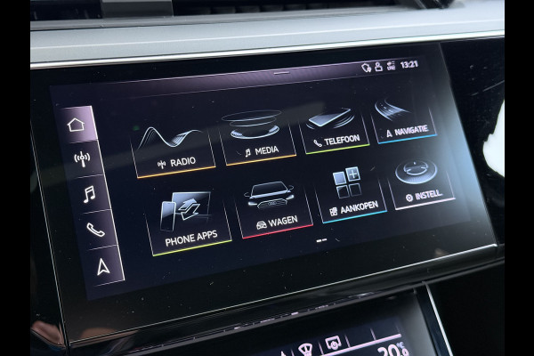 Audi e-tron 55 Quattro 95 kWh SOH 89% Panoramadak Lmv 22" Head-Up Adap.Cruise Bang&Olufsen® 4-Zone Ecc Navi 360°Camera Apple Carplay Android Stoel+Achterbankverwarming Privacy Glas DAB Elek.Achterklep Matrix-Led Keyless Zeer complete Audi!