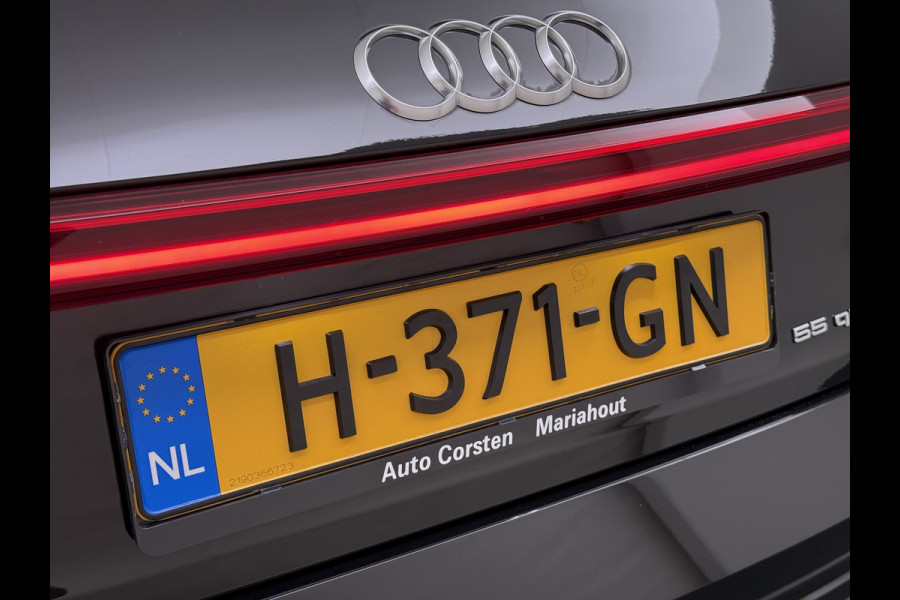 Audi e-tron 55 Quattro 95 kWh SOH 89% Panoramadak Lmv 22" Head-Up Adap.Cruise Bang&Olufsen® 4-Zone Ecc Navi 360°Camera Apple Carplay Android Stoel+Achterbankverwarming Privacy Glas DAB Elek.Achterklep Matrix-Led Keyless Zeer complete Audi!
