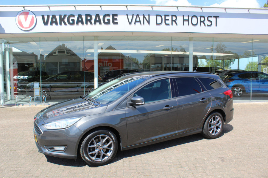 Ford FOCUS Wagon 1.0 Lease Edition , 125pk Airco , Cruise, Trekhaak ,Stoel,Stuur en Voorruitverwarming LM velgen , Bluetooth , Navigatie