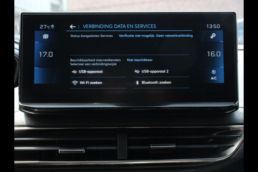 Peugeot 3008 1.2 110pk Turbo Automaat Allure Climate control Adaptive cruise control Achteruitrijd camera Parkeersensoren Verwarmde voorstoelen LED Navigatie Apple Carplay/ Android Auto
