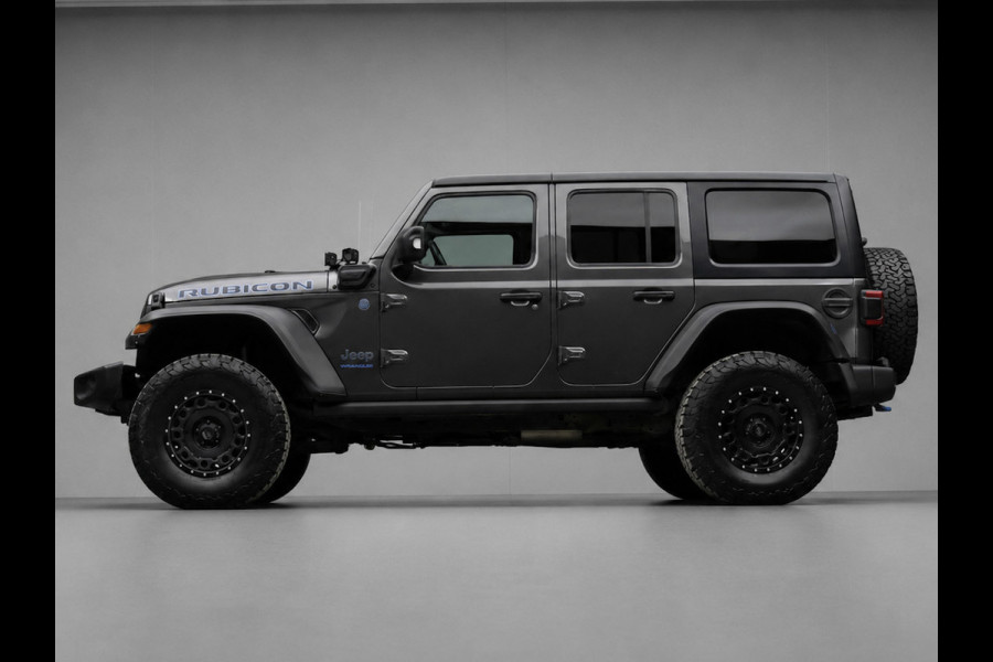 Jeep Wrangler Unlimited 4xe 380 Rubicon (APPLE CARPLAY,HARDTOP,NAVI,VERHOODG,BILSTEIN-SCHOKDEMPERS,KMC VELGEN,EXTRA VERLICHTING)