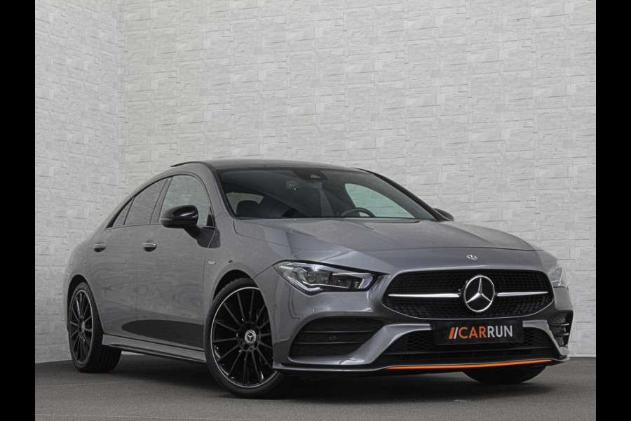 Mercedes-Benz CLA-Klasse 180 Edition 1 AMG-Line | Panorama | Sfeerverlichting | Widescreen | Memory | Multi-Beam LED | Keyless-Go | 19 Inch | Stoelverwarming | Night-Pakket | Camera | Origineel NL | Nieuwe Banden & Onderhoudsbeurt |