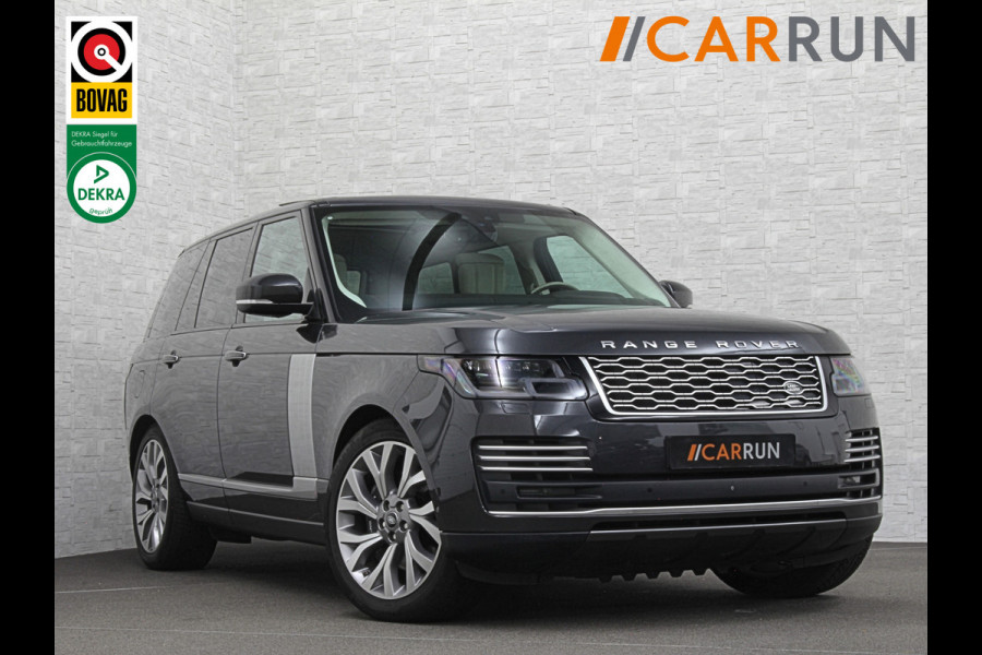 Land Rover Range Rover P400 404pk Hybrid Autobiography | Dealer Onderhouden | Nieuw Accu-Pakket | Panorama | ACC | 360 Camera | 34850,= ex btw | Massage | Stoelventilatie V+A | ISO-Glas | Meridian-Sound | Memory Achter | Alcantara Hemelbekleding | Elektrische Achter-Stoelen | Stoelverwarming V+A | 4-Zone Clima | Keyless-Entry | Luchtvering |