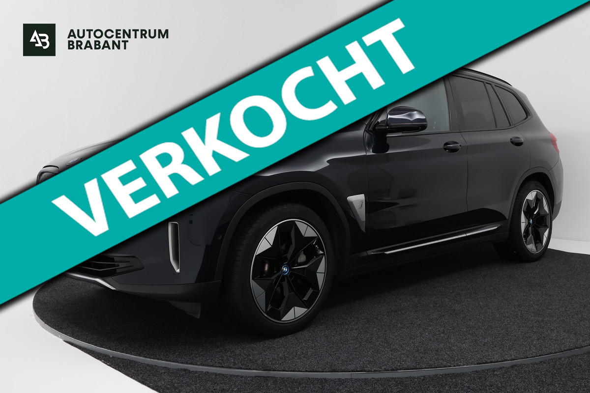 BMW iX3 High Executive 80 kWh M-pakket (1e eigenaar, NL-auto, Dealer OnderH, Panoramadak, Navi Pro, Leder, StoelV, Etc)