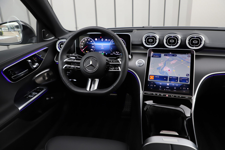 Mercedes-Benz C-Klasse 300e AMG | 313PK | Head-up | Keyless | Burmester | Distronic+ | Sfeerverl. | Stoelkoeling | Stuurwielverw. | Memory | 2025.