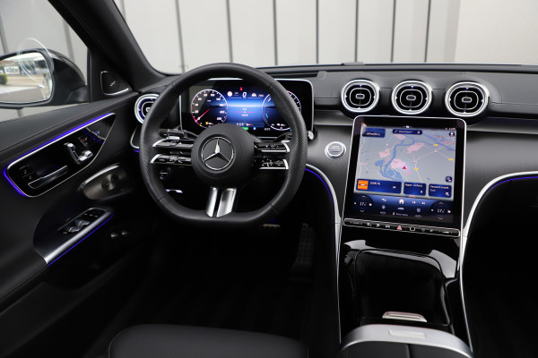 Mercedes-Benz C-Klasse 300e AMG | 313PK | Head-up | Keyless | Burmester | Distronic+ | Sfeerverl. | Stoelkoeling | Stuurwielverw. | Memory | 2025.