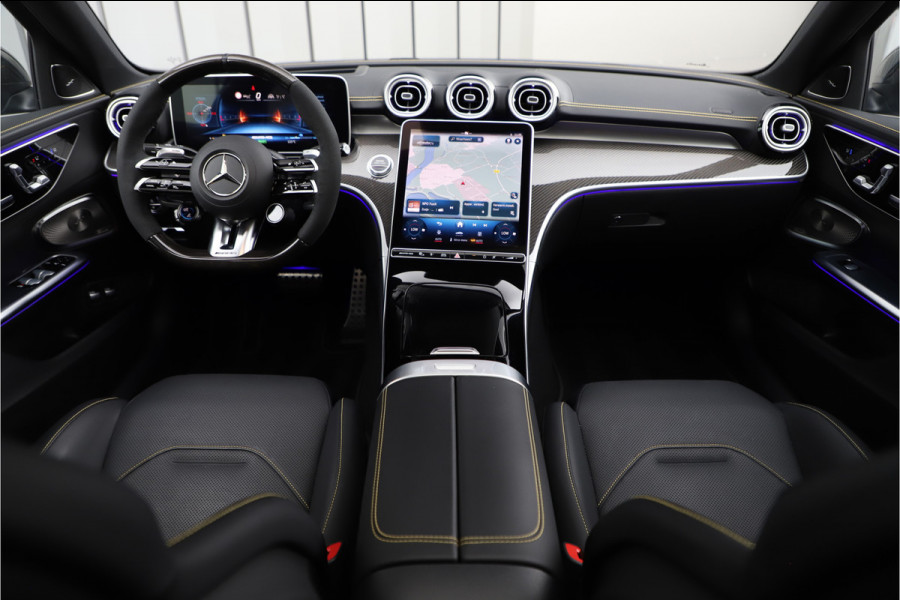 MEER FOTOS VOLGEN! Mercedes-Benz C-klasse AMG 63 S E Performance | 680PK | Head-up | Carbon int+ext | Schaalstoelen | Burmester | AMG Drivers-package | Keyless |