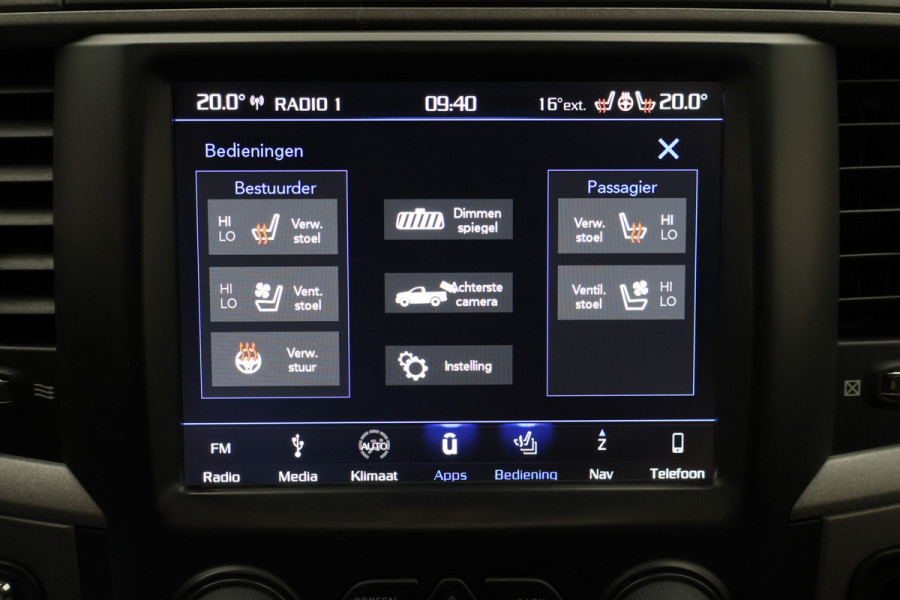 Dodge Ram 1500 5.7 V8 4x4 Crew Cab 5'7 Laramie Schuif-/kanteldak, Leer, Stoelventilatie, Alpine Sound, Apple Carplay, Trekhaak, 20"