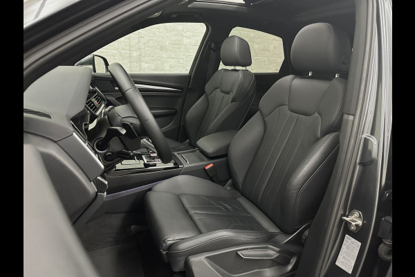 Audi Q5 Sportback S-Line | Luchtvering | Panorama | Carbon | Head-Up | Trekhaak | Keyless-Entry | Leder | Matrix-LED | Black-Optic | Standkachel | Virtual-Cockpit | Carplay | Getint Glas | Stoelverwarming | Zwarte Hemel | Draadloos Laden |