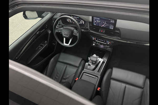 Audi Q5 Sportback S-Line | Luchtvering | Panorama | Carbon | Head-Up | Trekhaak | Keyless-Entry | Leder | Matrix-LED | Black-Optic | Standkachel | Virtual-Cockpit | Carplay | Getint Glas | Stoelverwarming | Zwarte Hemel | Draadloos Laden |