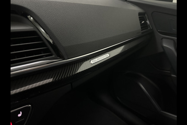 Audi Q5 Sportback S-Line | Luchtvering | Panorama | Carbon | Head-Up | Trekhaak | Keyless-Entry | Leder | Matrix-LED | Black-Optic | Standkachel | Virtual-Cockpit | Carplay | Getint Glas | Stoelverwarming | Zwarte Hemel | Draadloos Laden |