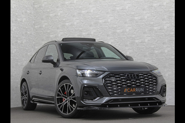 Audi Q5 Sportback S-Line | Luchtvering | Panorama | Carbon | Head-Up | Trekhaak | Keyless-Entry | Leder | Matrix-LED | Black-Optic | Standkachel | Virtual-Cockpit | Carplay | Getint Glas | Stoelverwarming | Zwarte Hemel | Draadloos Laden |