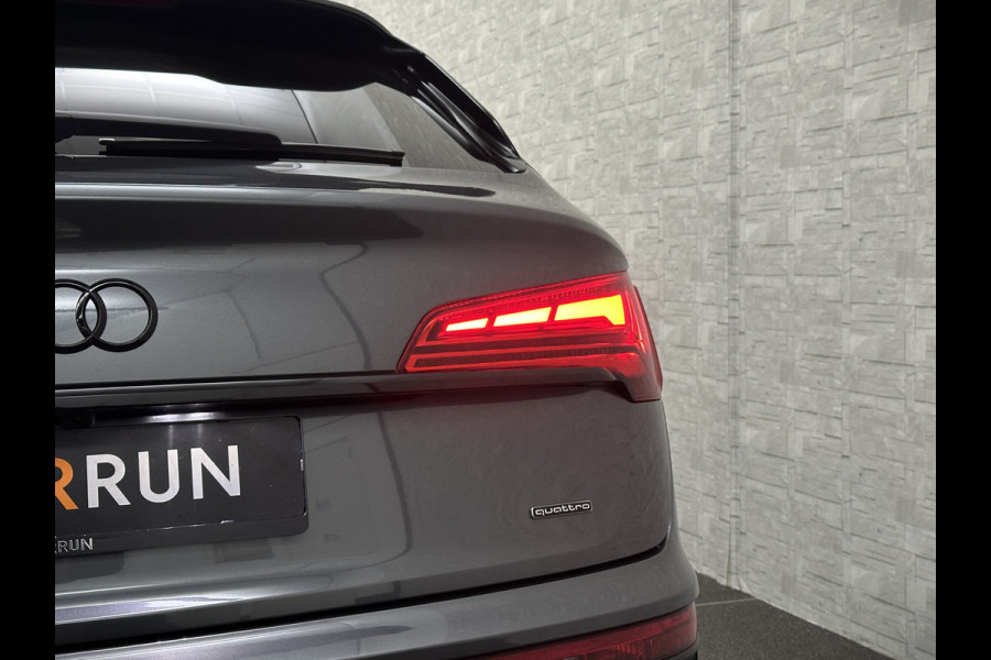 Audi Q5 Sportback S-Line | Luchtvering | Panorama | Carbon | Head-Up | Trekhaak | Keyless-Entry | Leder | Matrix-LED | Black-Optic | Standkachel | Virtual-Cockpit | Carplay | Getint Glas | Stoelverwarming | Zwarte Hemel | Draadloos Laden |