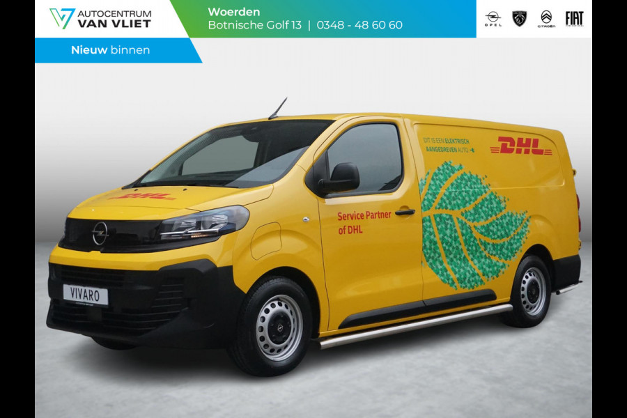 Opel Vivaro Electric L3 50 kWh | tot 8 jaar garantie | inclusief complete DHL subcontractor inrichting | RAL1032