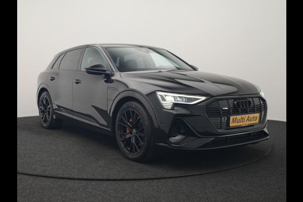 Audi e-tron 50 Quattro Black Edition 313pk Dealer O.H. | Luchtvering | Trekhaak | Camera | Head Up | Lederen Sportstoelen Memory & Verwarmd | Bang & Olufsen | Cruise Control | Keyless | Sfeerverlichting | Apple Carplay | Navigatie | DAB | 21''L.M |