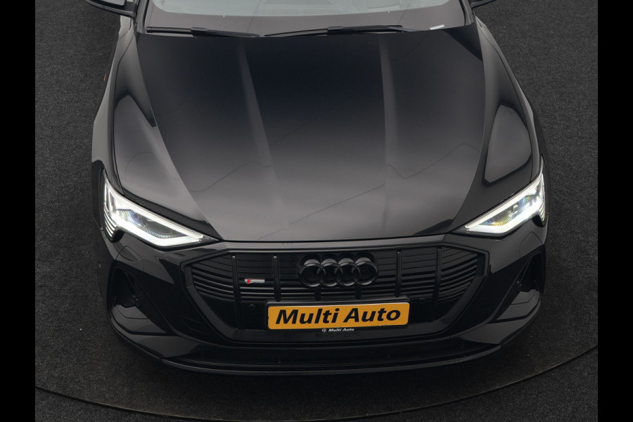 Audi e-tron 50 Quattro Black Edition 313pk Dealer O.H. | Luchtvering | Trekhaak | Camera | Head Up | Lederen Sportstoelen Memory & Verwarmd | Bang & Olufsen | Cruise Control | Keyless | Sfeerverlichting | Apple Carplay | Navigatie | DAB | 21''L.M |